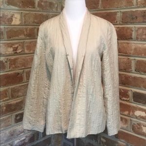 Eileen Fisher Silk Embroidered Blazer
